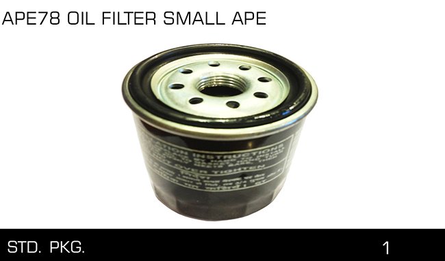 APE78 OIL FILTER SMALL APE APE78 OIL FILTER SMALL APE